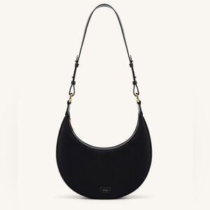 JW Pei Carly Nylon Saddle Bag in Black